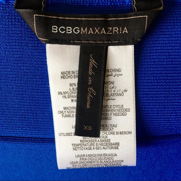 [83] BCBGMAXAZRIA Blue Bandage Skirt - Picture 3 of 3